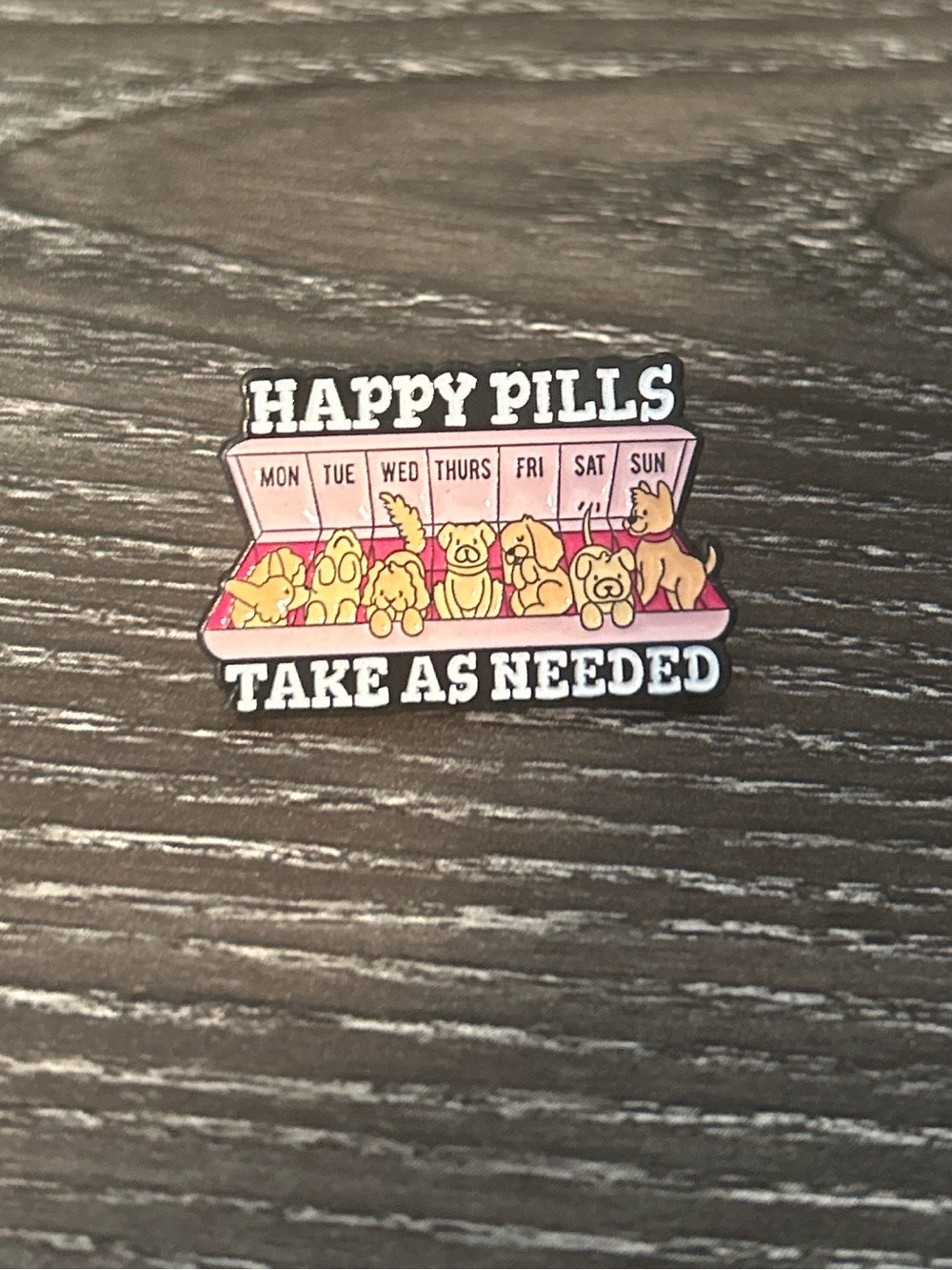 Happy Pills Dog pin NEW - Picture 2 of 3